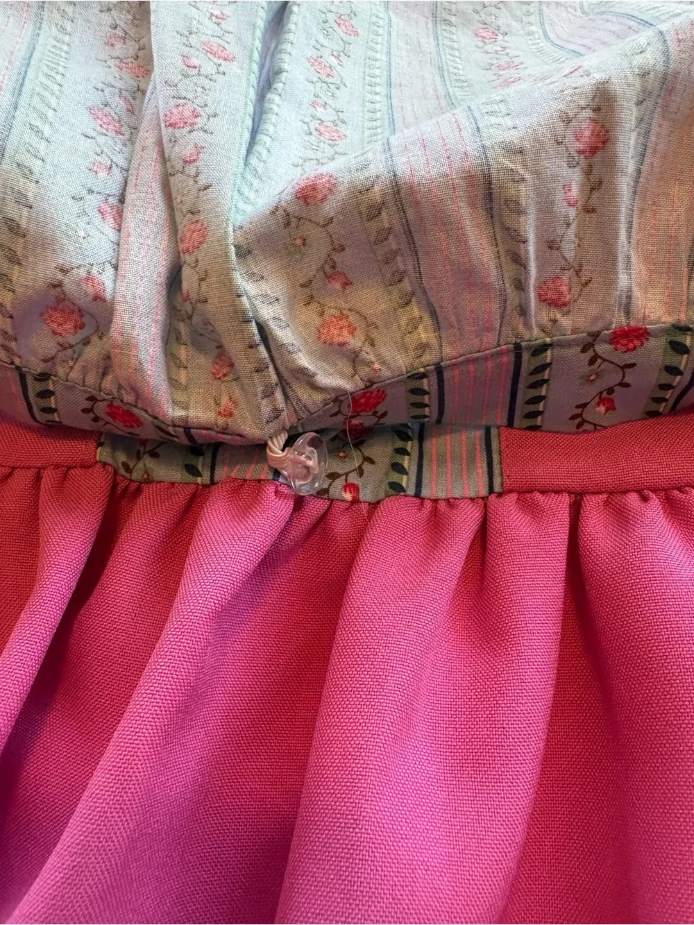 Schrammel Girl’s Austrian Dress Dirndl Pink Blue White Appx size 6X